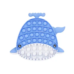 Mass production of new design creative fish-shaped funny shark finger toys for children