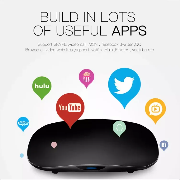 UUvision in stock  OEM OTT+DVB S2 Amlogic S905D 1 GB + 8 GB Android tv box satellite receiver set top box