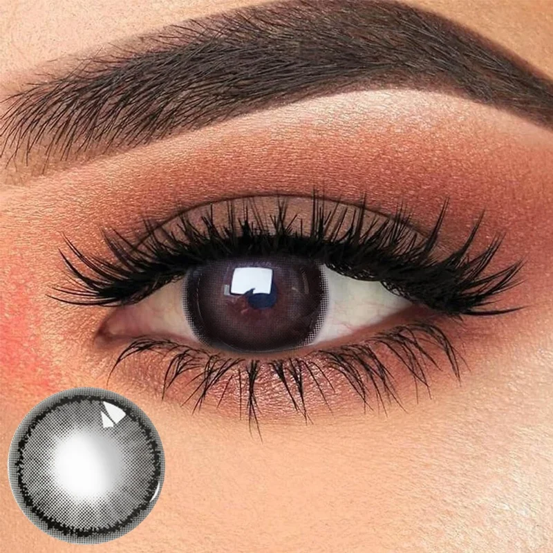 
2021 New Fashion 3 tone natura blue color contact lenses wholesale lens manufacturer 5color 