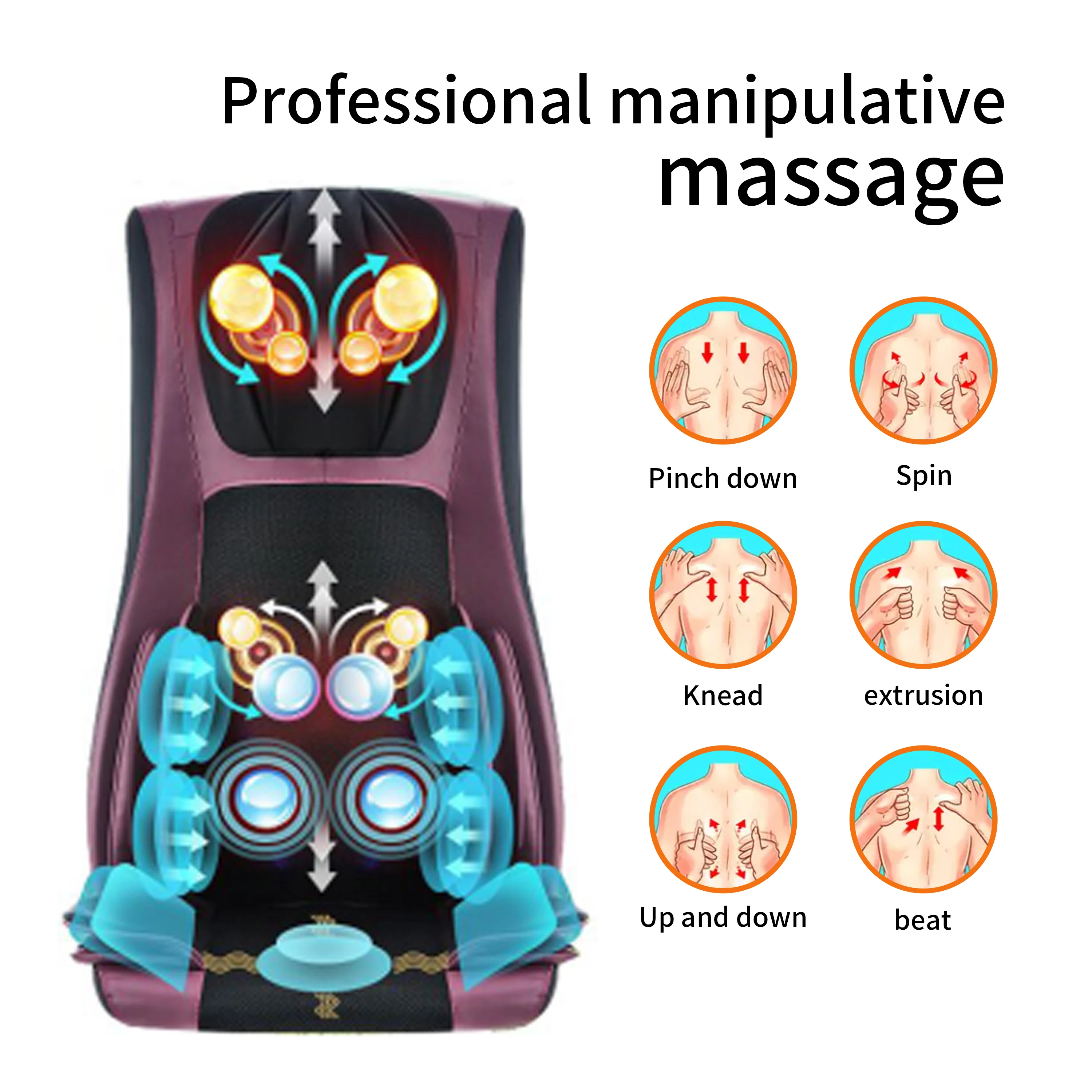 2023 New Arrival Comfier Neck And Back Massager For Home and Home Use Car Massage Seat with Heating