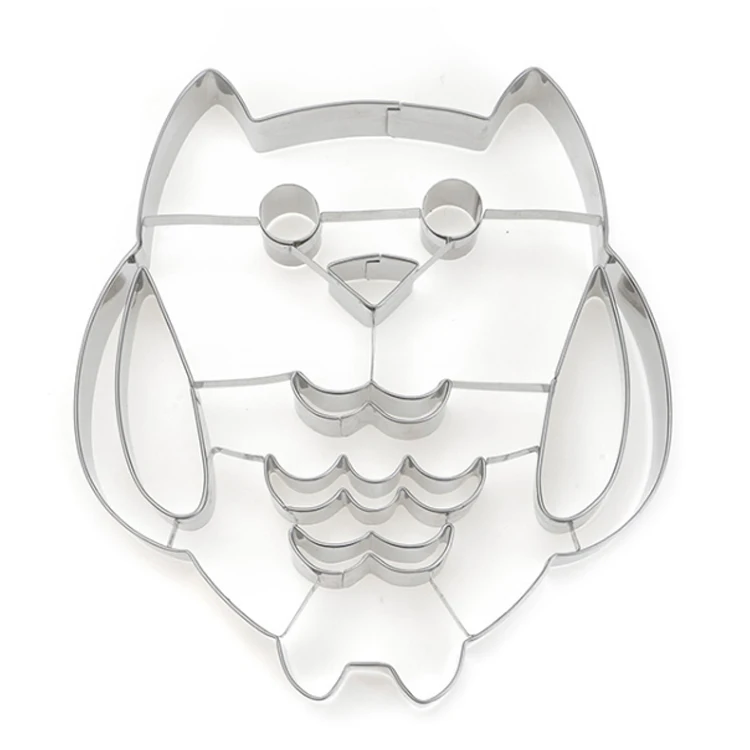 Owl design stainless steel giant cookie cutter