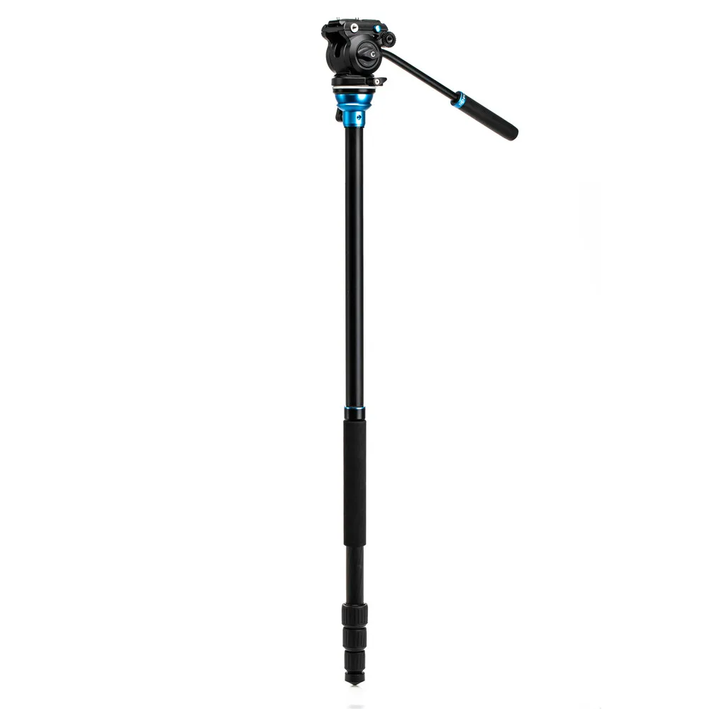 Free Shipping Compact Lightweight Carbon Fiber Video Monopod Tripod Travel Video Tripod With Leveling Adapter