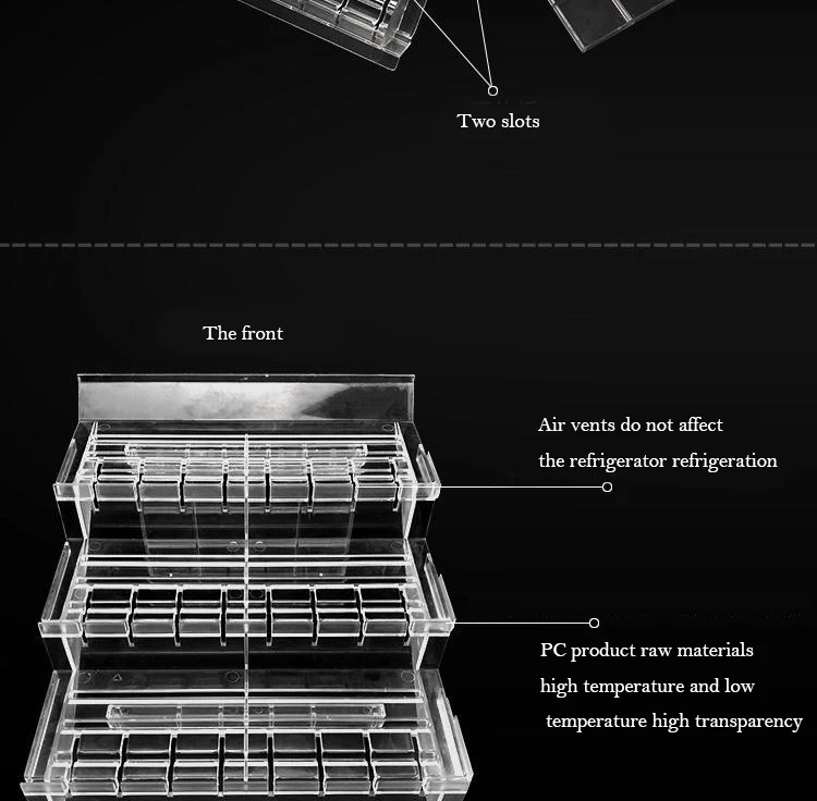 High Quality Custom Size 3 Step-shaped DeskTop Clear  acrylic display riser