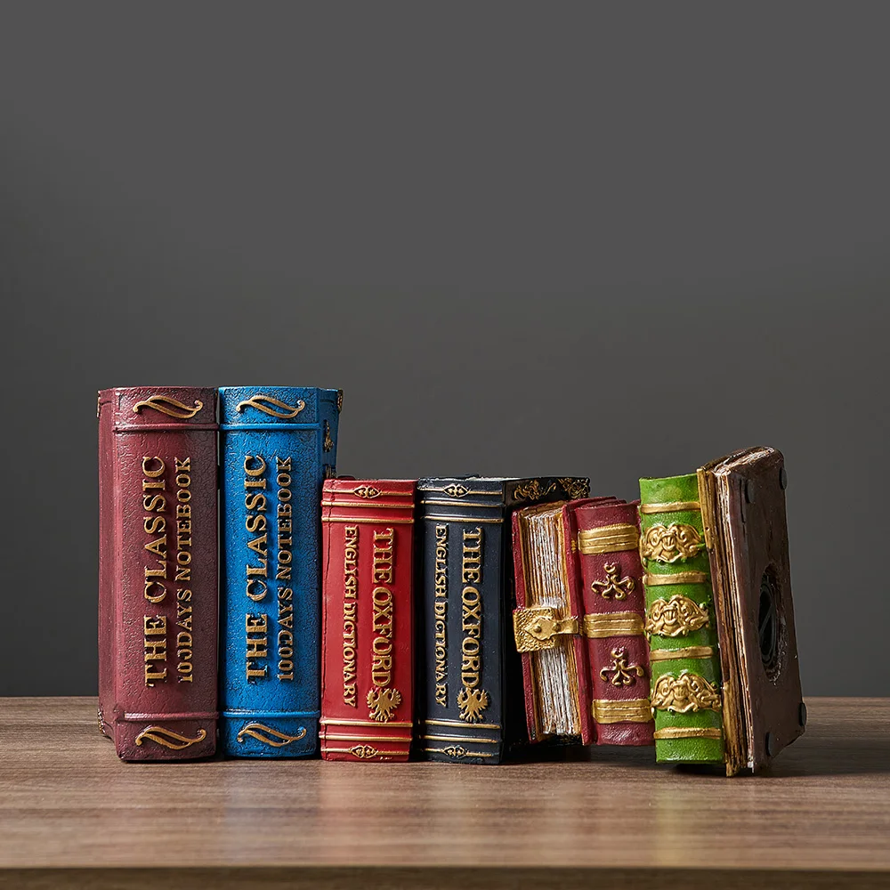 Creative Dictionary Book Saving Boxes Home Decoration Accessories Polyresin Cash Storage Boxes Aesthetic Bedside Table Ornaments
