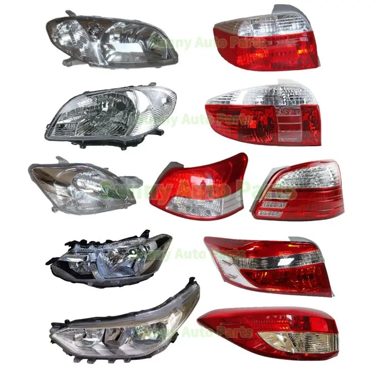 Vios Yaris Headlight Head Lamp Tail Light Back Lamp Light for Toyota 2003 2005 2006 2008 2010 2014 2019