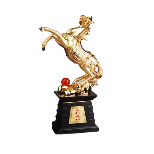 Factory Supply Gold Plated Zinc Alloy Molding Statue