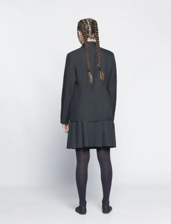 customize classical british school uniform blazer 35%viscose 65%polyester grey school blazer