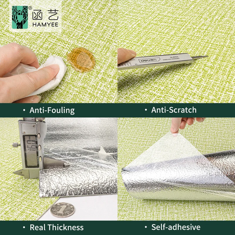 Factory wholesale 50cm*2.8m office wall design 3d 5d foam wallpaper rolls