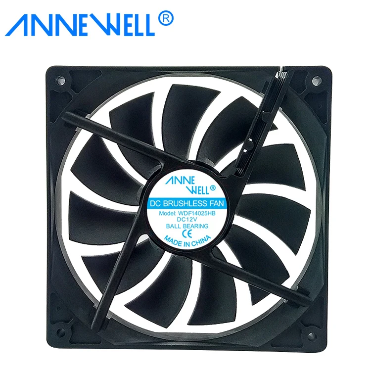 14025 140x140x25mm Dc Fan 12v 24v 48v 140mm Dc Brushless Fan  Dc Cooling Fan Sleeve Or Ball Bearing