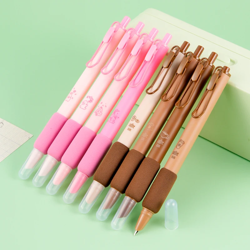 Hot Selling Plastic Click Fountain Pen Soft Grip Cheap Students Calligraphy Press Action Retractable Fountain Pens