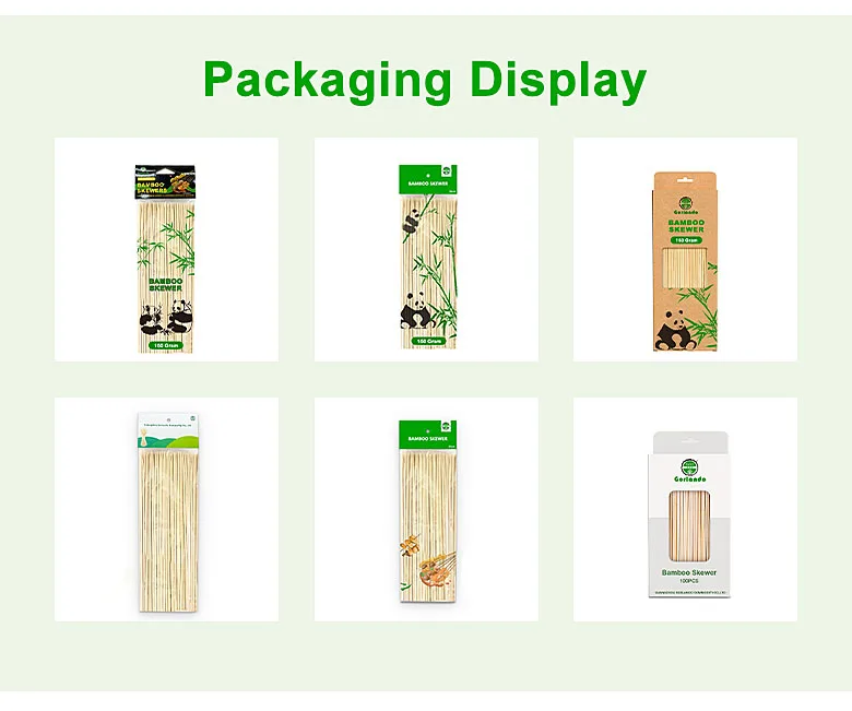 40cm 50cm 60cm Bamboo Skewers for Cotton Candy