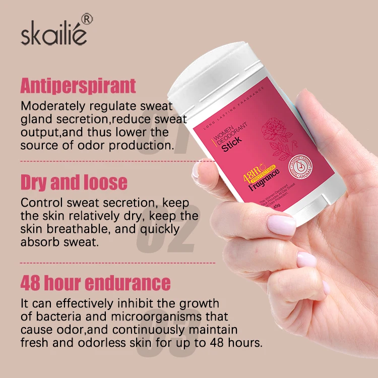 Private Label  Custom Deodorant Antiperspirant   Vegan Fragrance Natural Whitening Lady Deodorant Stick
