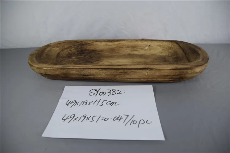 
2020 Artistic paulownia wooden oval planter 
