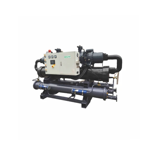 Plastic Industry Industrial Water Chiller Unit Price Water Cooled Single-Head Screw Chiller for Sale