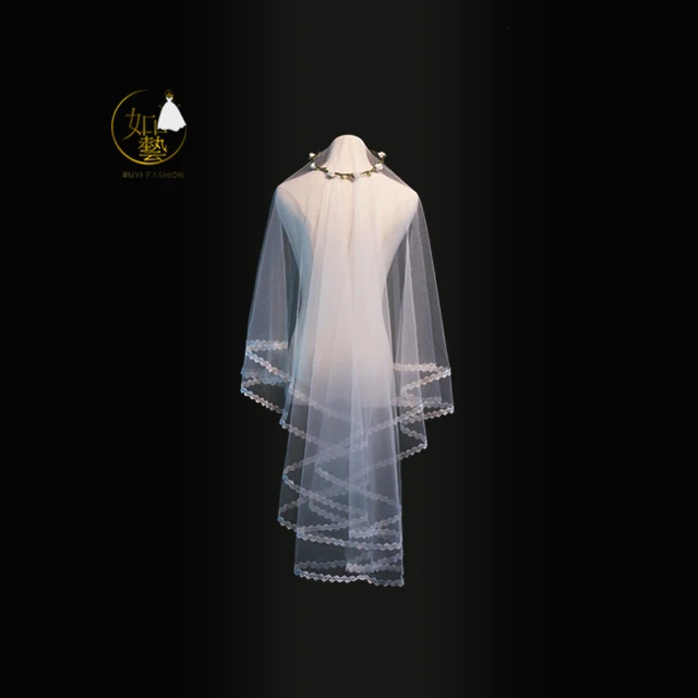
Finger length Chapel Wedding Veil supplier 