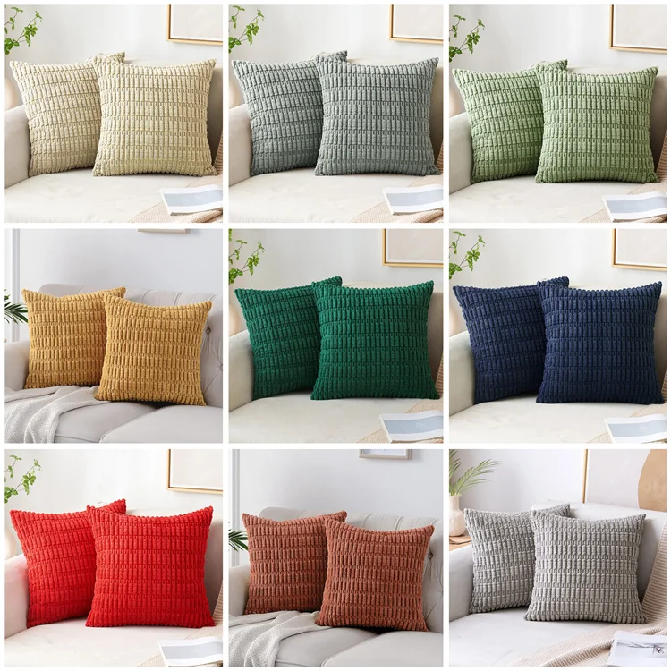 2023 Online Shop HOT Sell Home Decor High Quality Soft Faux Fur Throw Pillow Case Custom Color Cushion Cover
