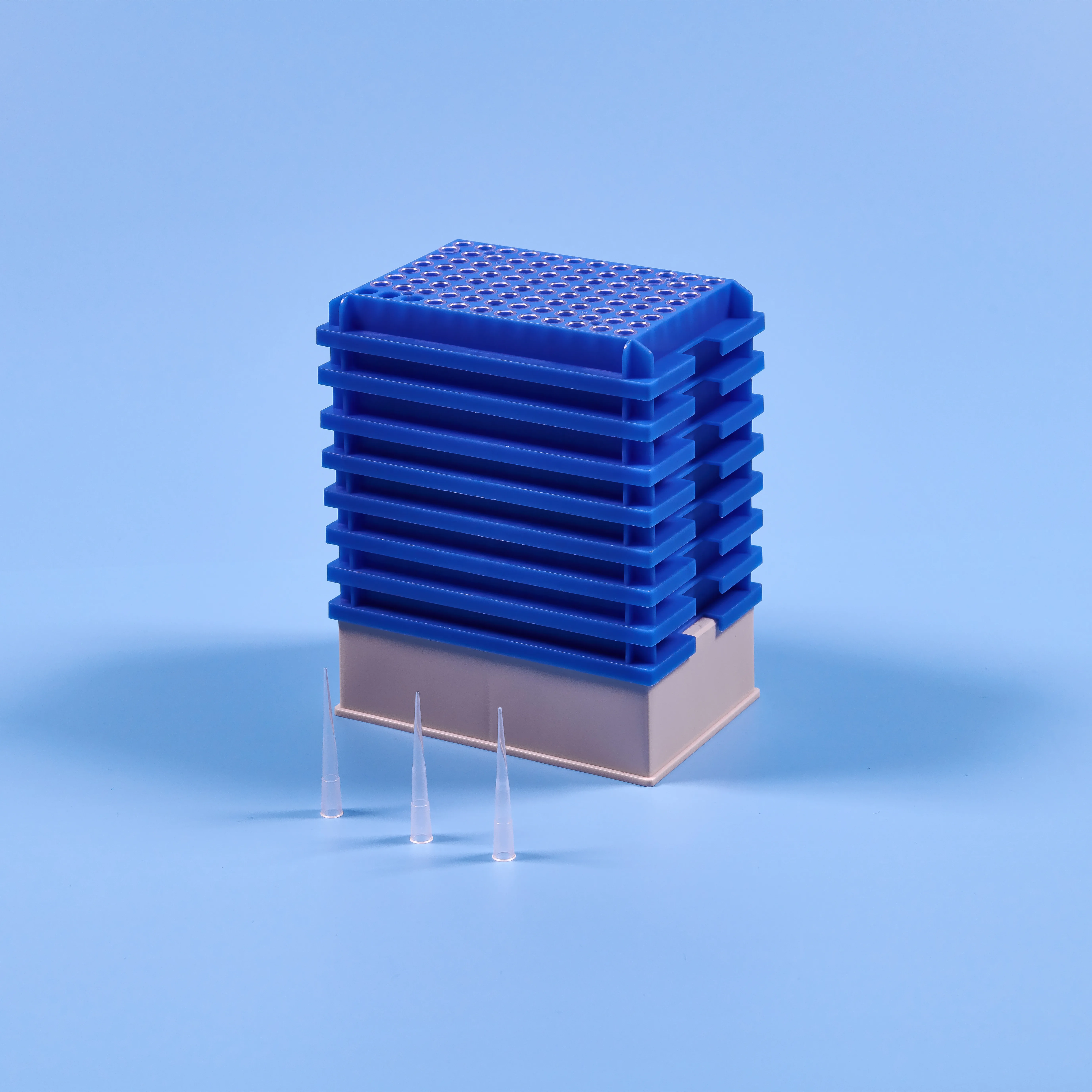 Четкие наконечники Tecan 200ul для роботов MCA Style, 8 слоев