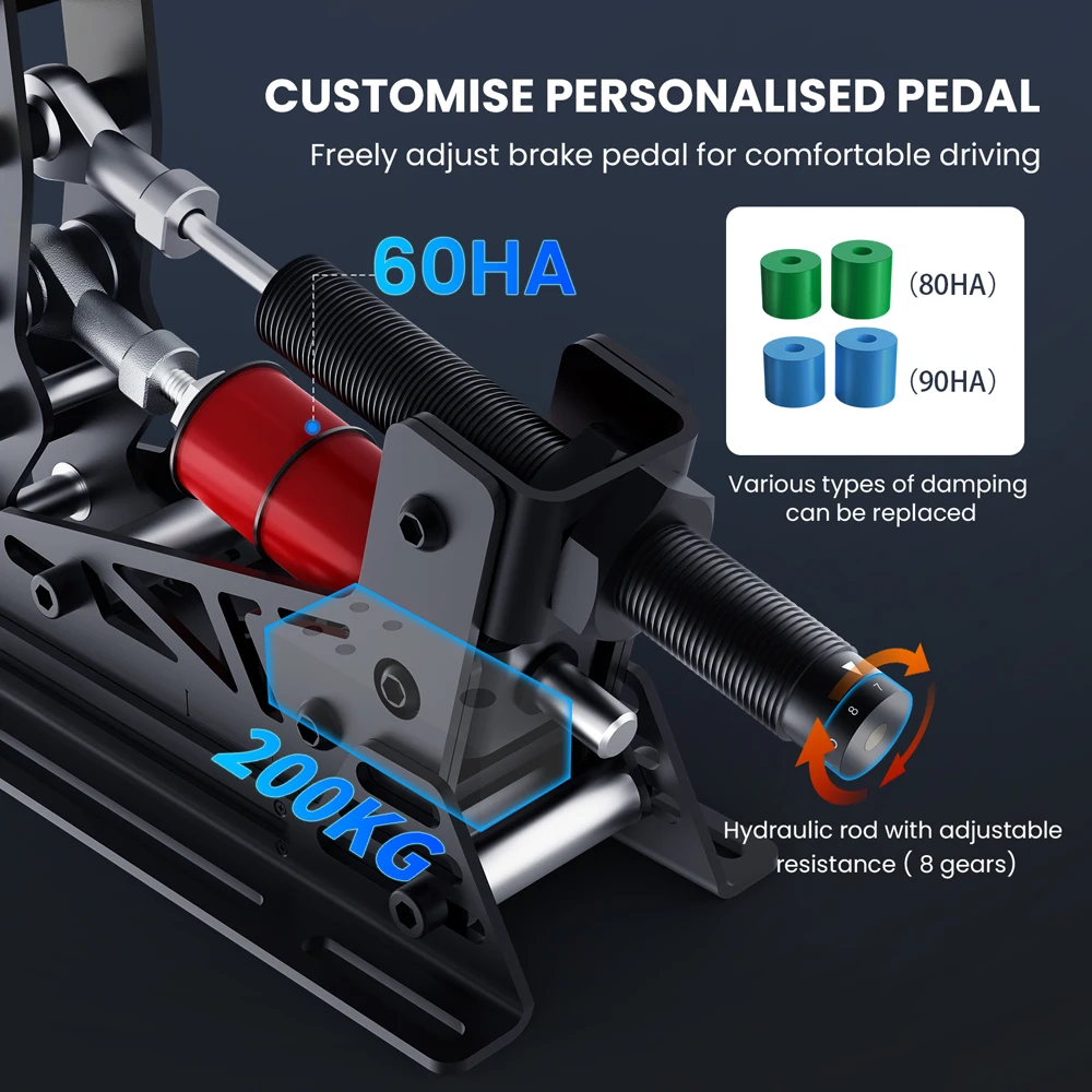 SIMSONN NEW PRO-X P2-H2 Plate-height-enhancing plate PC Game Pedals Sim Racing Game PedalsWith High Quality