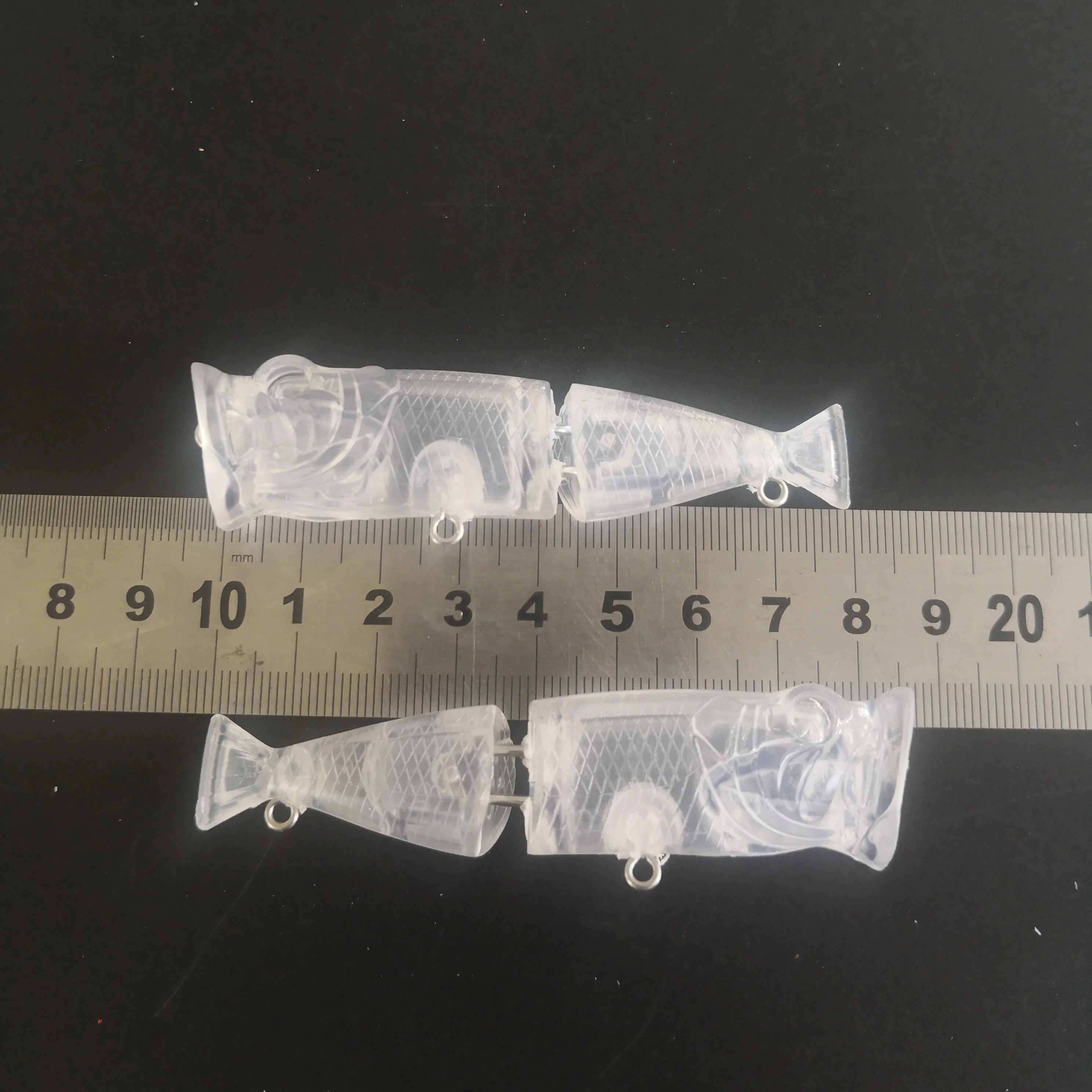 NO MOQ 80mm unpainted fishing lure ABS popper  9.4g blank crankbait 8220# Free Eye