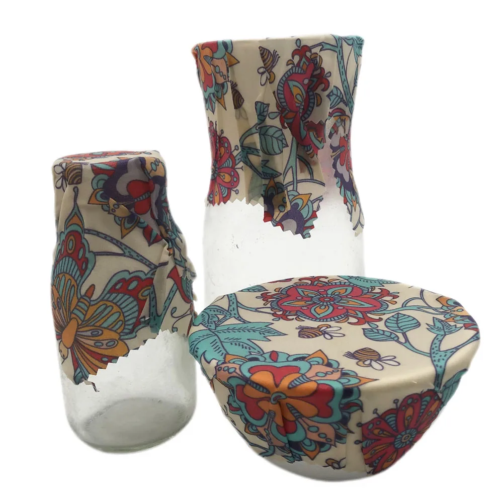 Factory direct selling natural organic cotton beeswax food packaging roll can be reused