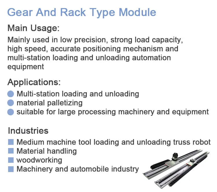 Double slide Rack and Pinion Guideway Slide Table Stage Actuator Heavy Duty CNC Motorized Linear Motion Guide Rail