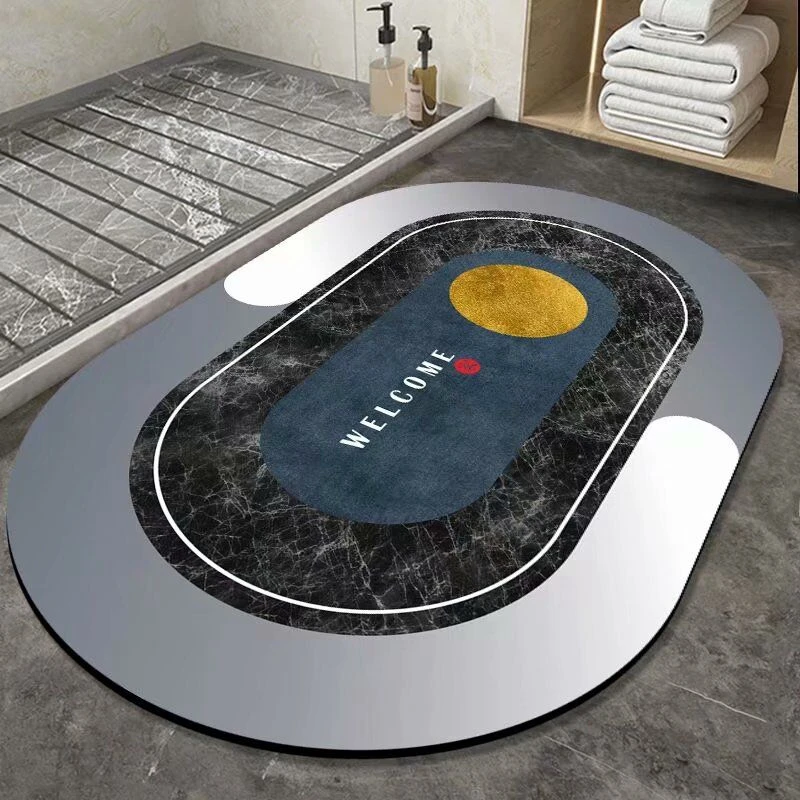 wholesale Hot sell Quick-Drying Soft Strong Non-Slip super absorbent floor mat diatomite bath mat in China