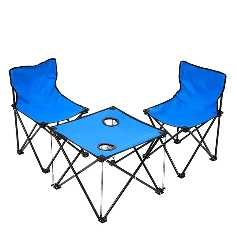 Best Camping Chair 2023 with Folding Table with 4 Chairs Portable Lightweight Oxford Cloth Steel Camping Easy Portable Table Set