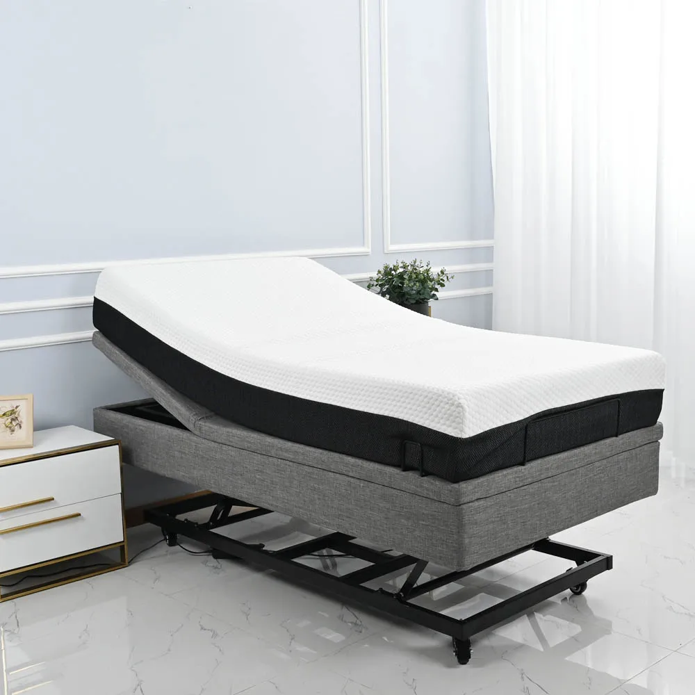 K.Single Four DC Power Bed for Elderly People Home Care Heavy Lift Capacity of Up to 750 lbs