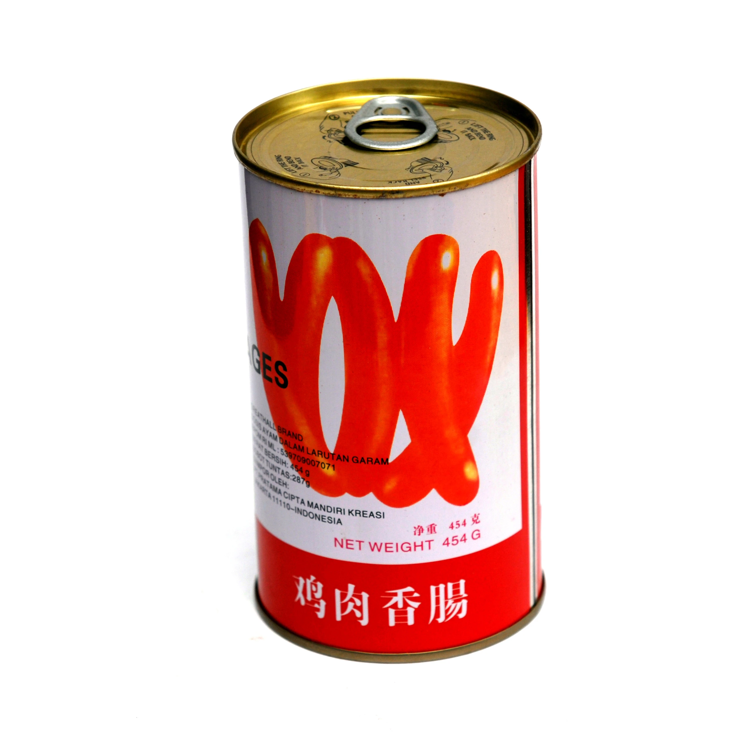 
spiced chicken sausage in brine 454g food 