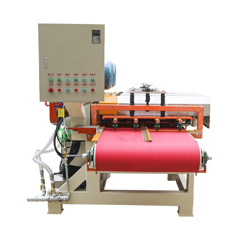 Ceramic baseboard edge grinding multi-knife multi-group cutting machine cuts and produces mosaic tiles
