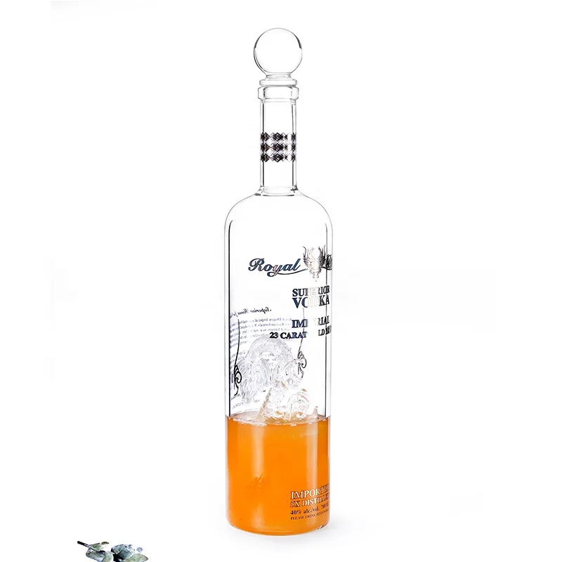 1800ML Rum,Bourbon,Vodka,Tequila  Dragon Bottle  Fancy Glass Wine Bottles   Handcraft Borosilicate Glass Glass Liquor Bottle