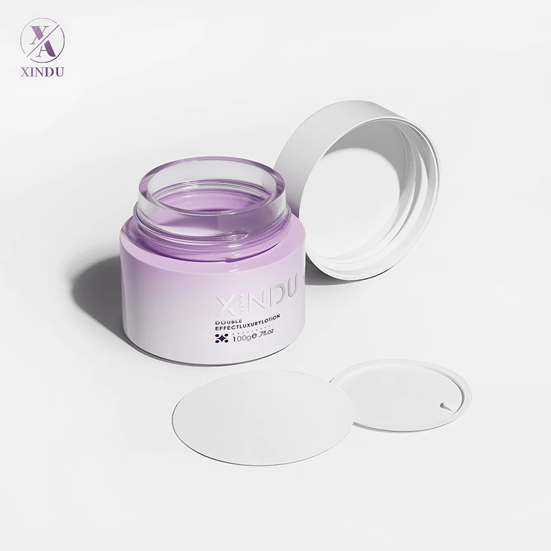 Round Cream Glass Jar Custom Colors Cosmetic Cream Jar With Lid Manufacturers Selling Cream Jar Glass Bottle Cosmetic Packaging