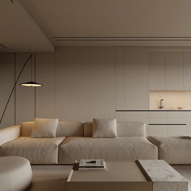Wabi-Sabi Style Large Villa Furniture Set Custom Cabinets, Wardrobe, and Wall Décor by Manufacturer