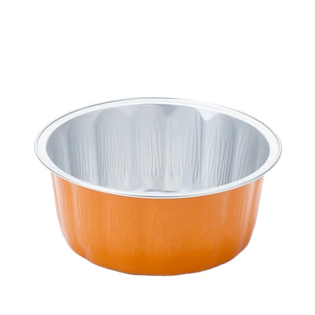  ABL 630ML High Quality Round Disposable Aluminum Foil Food Container Microwave
