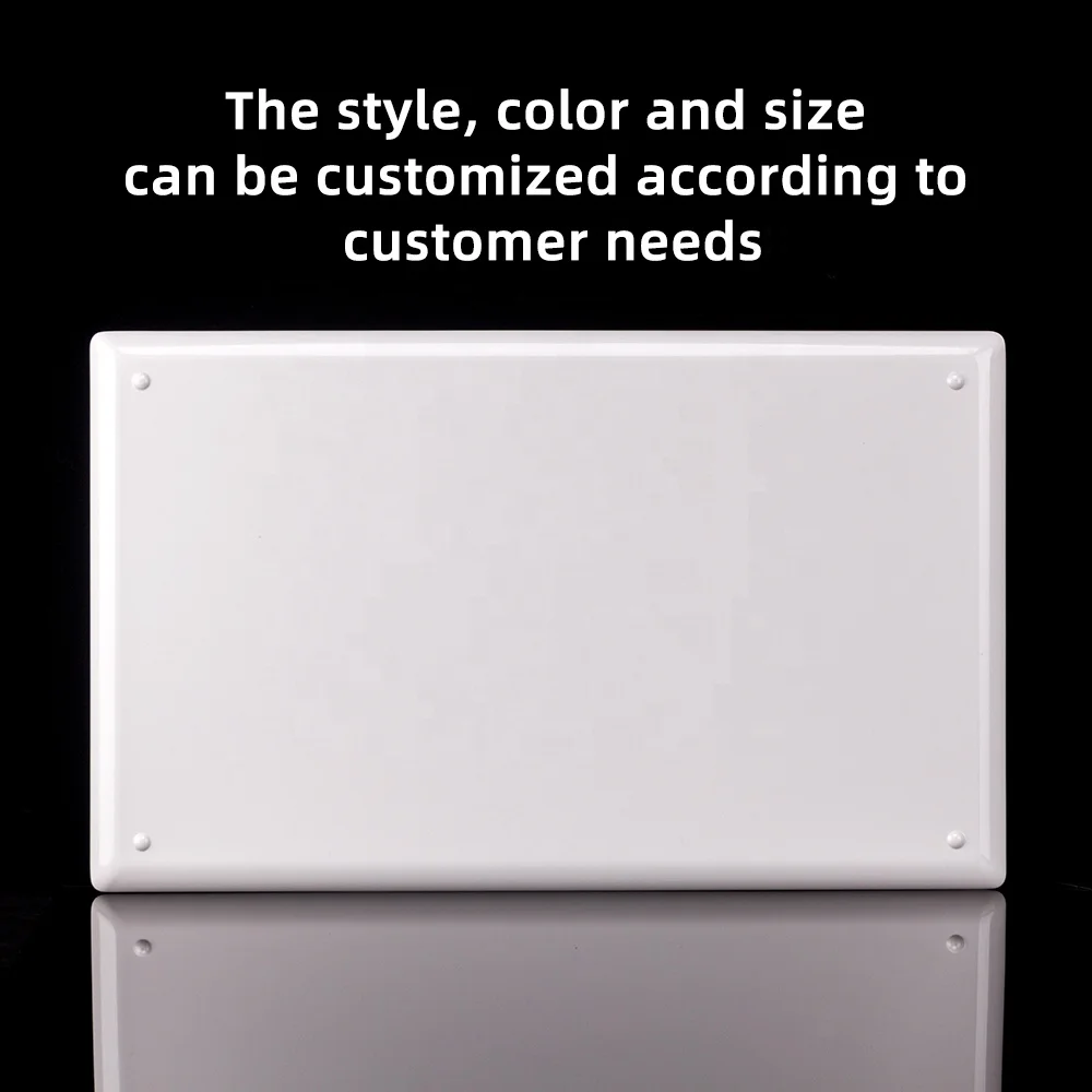 Custom Logo Extra Large Luxury Melamine Serving Tray Bread Cake Coffee Table Tray