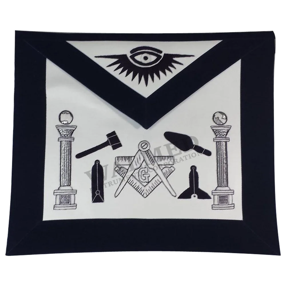 Инструмент для ручной вышивки Masonic Regalia, темно-синий фартук/масонский фартук, инструменты, темно-синий фартук, ручная вышивка логотипа