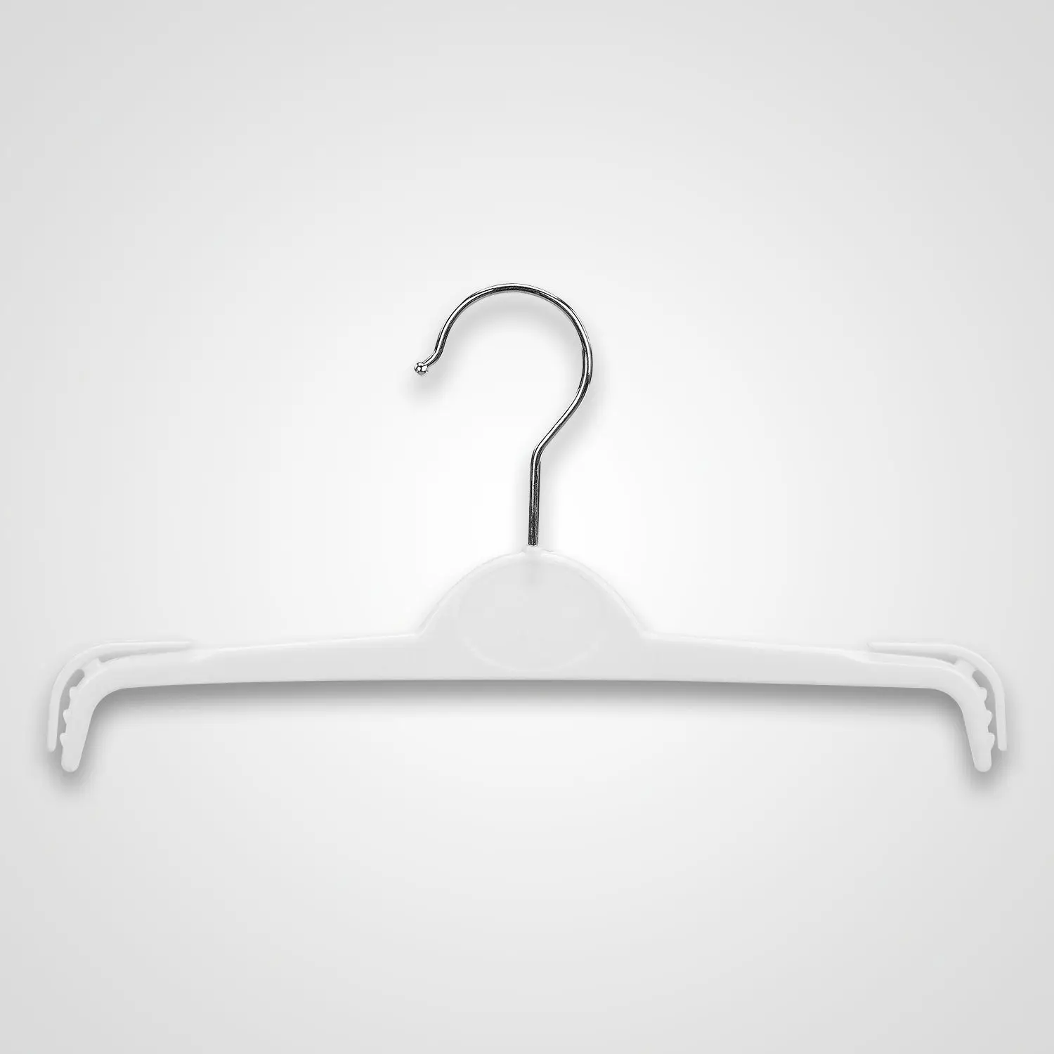 Hot Sell Metal Hook With Clip Light Weight White Lingerie Hanger Plastic hy-1068