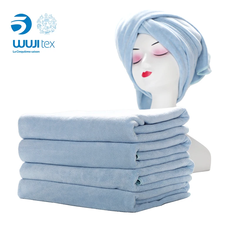 BSCI High quality Super absorption Microfiber hair towel wrap turbans