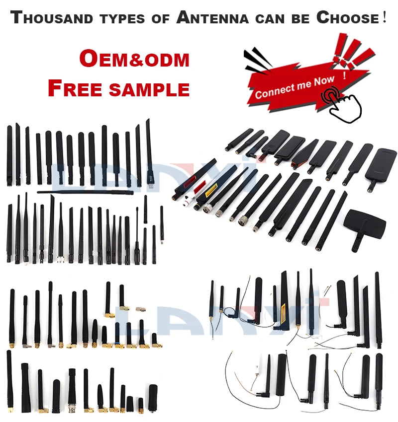 Indoor 50mm Mini Rubber Duck Flexible 2.4G WiFi Antenna 2.4GHz With SMA Connector For Wiless Model