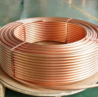 pancake copper coil Refrigeration tube as per ASTM B280 in coils soft temper Ends capped