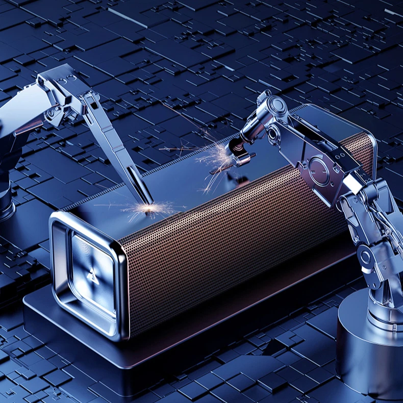 
Wireless Woofer Music Player Mini Speaker with Microphone Outdoor Speaker Portable 