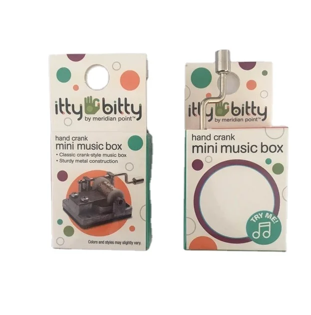 CMYK Printing Hand Crank Music Toys Paper Music Box