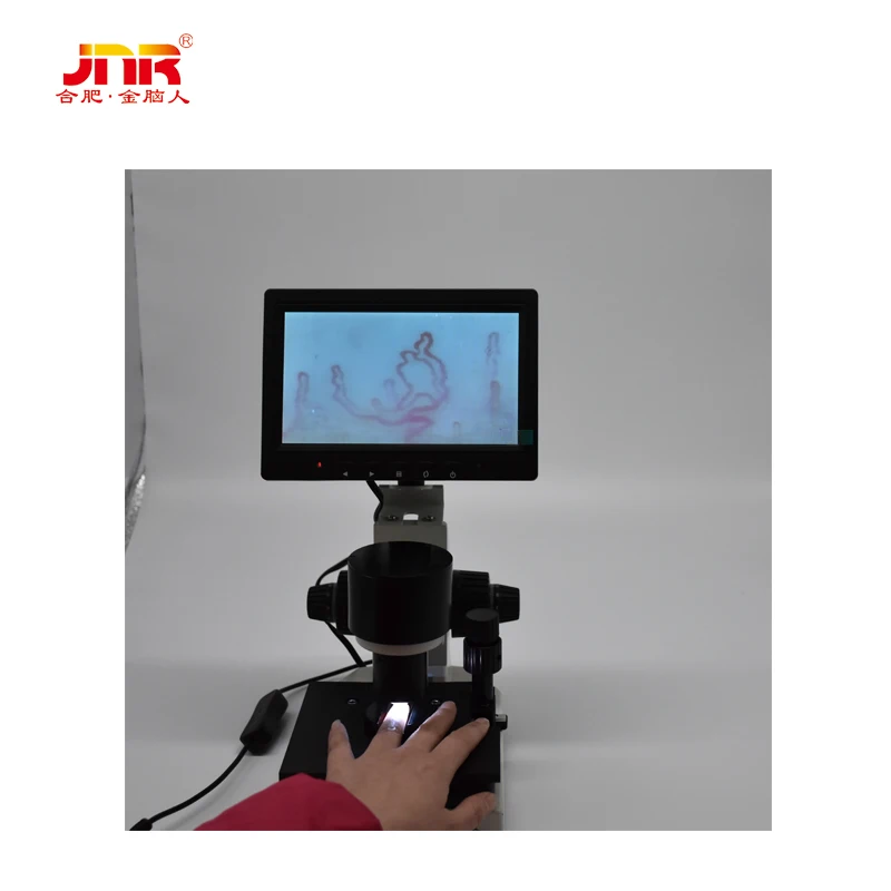 LCD Digital Microscope Microcirculation Biological microscope for Blood display Nailfold Capillary XW880