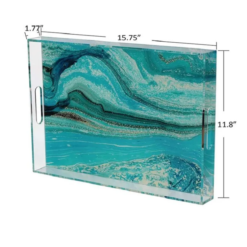 Ottoman Tray Large Acrylic Tray Clear Perspex Acrylic Tray Customized