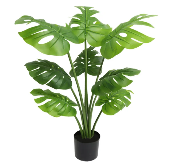 Highly Simulation Indoor Outdoor Ornament Artificial Monster Plant Artificial Green Plants Small Bonsai