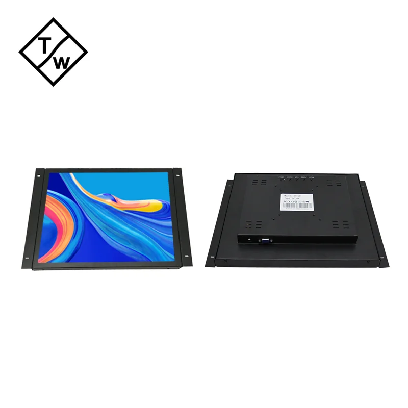 OEM Metal Frame HD IPS Panel 15 inch Industrial Open Frame LCD Monitor