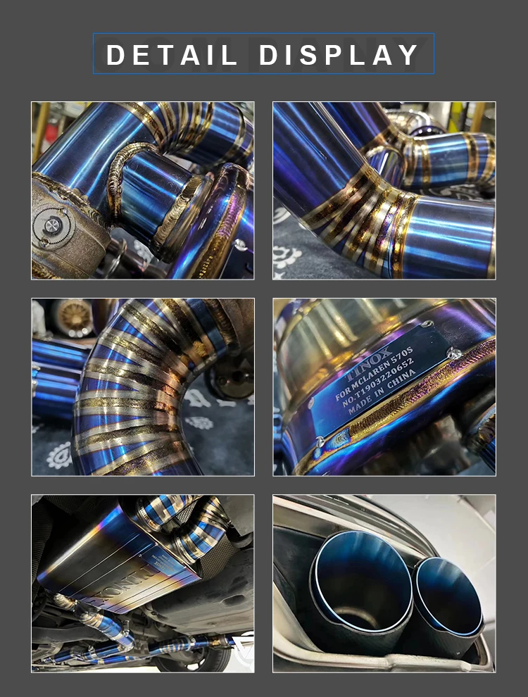 2019 Car Silencer Muffler Audi Rs3 Exhaust Titanium Alloy Exhaust Tips For Audi Rs3