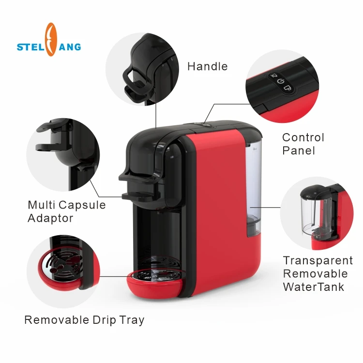 Home oem personal 600ml automatic instant ese coffee pod multi capsule coffee maker machine for self service