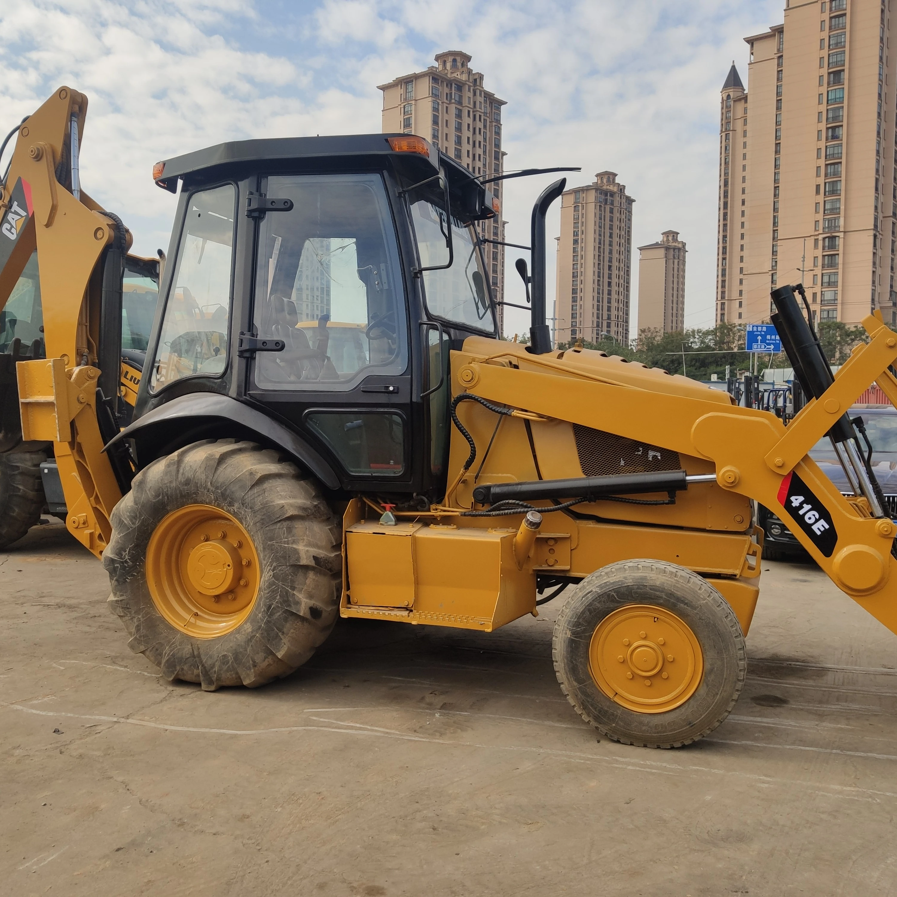 used CAT backhoe loaders 416E 416 E CAT416 used tractor loader CAT engineering machine for construction work