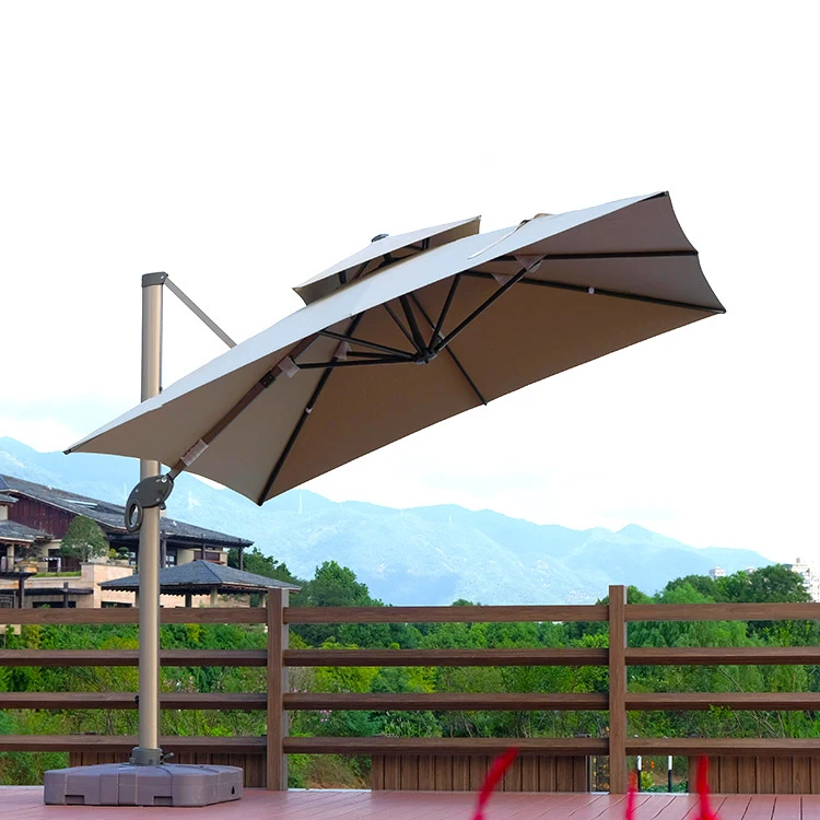 Garden Balcony Hotel Restaurant Chinese Sun Outdoor Cafe Aluminum Patio Umbrella Outdoor